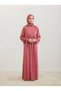 Oversize Hijab Dubai Silk Dress with Sleeve Ties 150 cm Anka262001 - 3