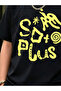 Boys Black Geometric Print Short Sleeve T-Shirt - 7