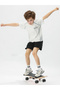 Boys Printed Round Neck T-Shirt and Shorts Set - 2