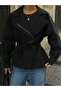 Cross-Closure Belted Trench Jacket - 2