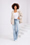 Women's Oversize Short Trench Coat Stand Collar Buttoned Pocket Trench Coat
