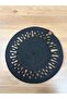 Decorative Single Placemat Patterned Tricot Model Round American Style Placemat Knitted Placemat Handmade Stylish Table Decoration Dining Table Breakfast Table Tableware Decor Home and Kitchen Accessory - 2