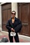 Belted Jacket with Collar and Buttons Trench Coat