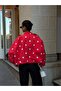 Polka Dot Zippered Trench Jacket - 3