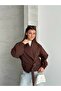 Double-Breasted Belted Bomber Trench Jacket