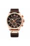 Mens Quartz Analog Calendar Fashion Waterproof Leather Band Wrist Watch CUR 139