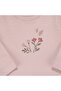 Baby Girl Lilac Floral Printed Bodysuit Beret 3 Piece Set - 2