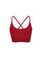 Pro Seamless Strappy Crop - Burgundy Em-31 - 5