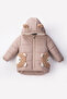 Fleece Inside Winter Hooded Teddy Bear Boy's Coat