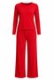 Ribbed red modal pajama set