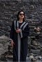 Women's embroidered woven kimono - 2