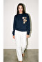 Navy Blue Arma Printed Sweatshirt - 2