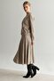 Women's Silvery Knitwear Skirt Mink - 5