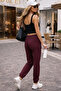 Women's Modal Draped Soft Textured Sweatpants with Elastic Cuffs - 6