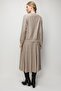 Women's Silvery Knitwear Skirt Mink - 4