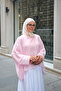 Women's Asymmetrical Cut Half Sleeve Blouse Pink - 2