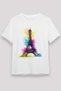 Eiffel Tower White Unisex T-Shirt T-Shirt