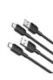كابل أنكر USB-C [عبوة من قطعتين، 3 أقدام] كابل شحن USB-A إلى USB-C، كابل شحن USB-A إلى Type-C سريع