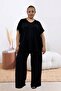 67808 Large Size Combination Modal -Milan Pajama Set - Cherry Pattern