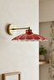 Risso Red Flat Body Sconce Metal Rustic E27 Single Cafe Boutique Lamp Lighting - 5