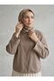 Zippered Pocket Poncho-Mink - 2
