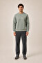 Takes Crew Neck Winter Regular Fit Sweatshirt Mint - 2