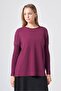 116 Elastic Sleeves Merserized Tunic Cherry