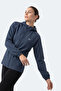 Rustic Women's Navy Blue Windbreaker - 4