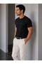 Men's Life Printed Thick Ribbed Crew Neck T-Shirt 4043 - 2