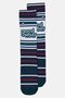 Men 1 Pair Embroidered Logo Crew Socks, Multicolor