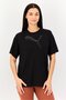 Women Relaxed Fit Short Sleeve Training Top, Black