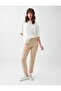 Stone High Waist Regular Leg Woven Trousers