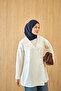 Women's Side Tie Kimono White - 3