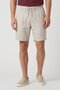 Men Chambray Basic Shorts, Beige