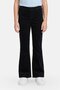Kids Girl Regular Fit Plain Flare Pants, Black