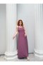 Women's Dusty Rose Crop Shirt and Maxi Dress Two-Piece Set Nh26419 - 7