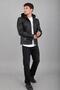Shoulder Detail Faux Leather Coat Kmd 816_50517-1 - 6