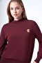 200 Broch Detailled Half Fishman Merserized Tunic Bordo - 2