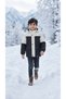 Children's Coat Children's Softshell Coat with Detachable Hood and Print Detail - 5
