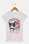 Toddlers Girl Hello Kitty And Friends Short Sleeve Top, White - 2