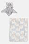 Allover Print Blanket And Snuggler, Multicolor