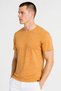 Men Slim Fit Short Sleeve Training T-Shirt, Tan - 4