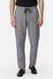 Men Regular Fit Heather Straight Pants, Grey