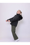 Children's coat removable hooded plush detailed girl's coat - 5