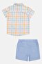 Toddlers Boy 2 Pieces Checkered Shirt And Shorts Sets, Multicolor - 3