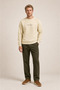 Clavin Men's Regular Fit New Season Cotton Sweatshirt Beige