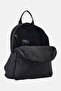 Women Solid Backpack, Black - 3
