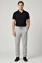 Men Regular Fit Plain Straight Pants, Grey - 2