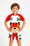 Boys' Tiger Pattern Uv Protection Short Sleeve Swimming Suit |   Sea Pool Swimsuit