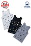 Boys' Cotton Lycra Colored Undershirts 3-Pack 7148